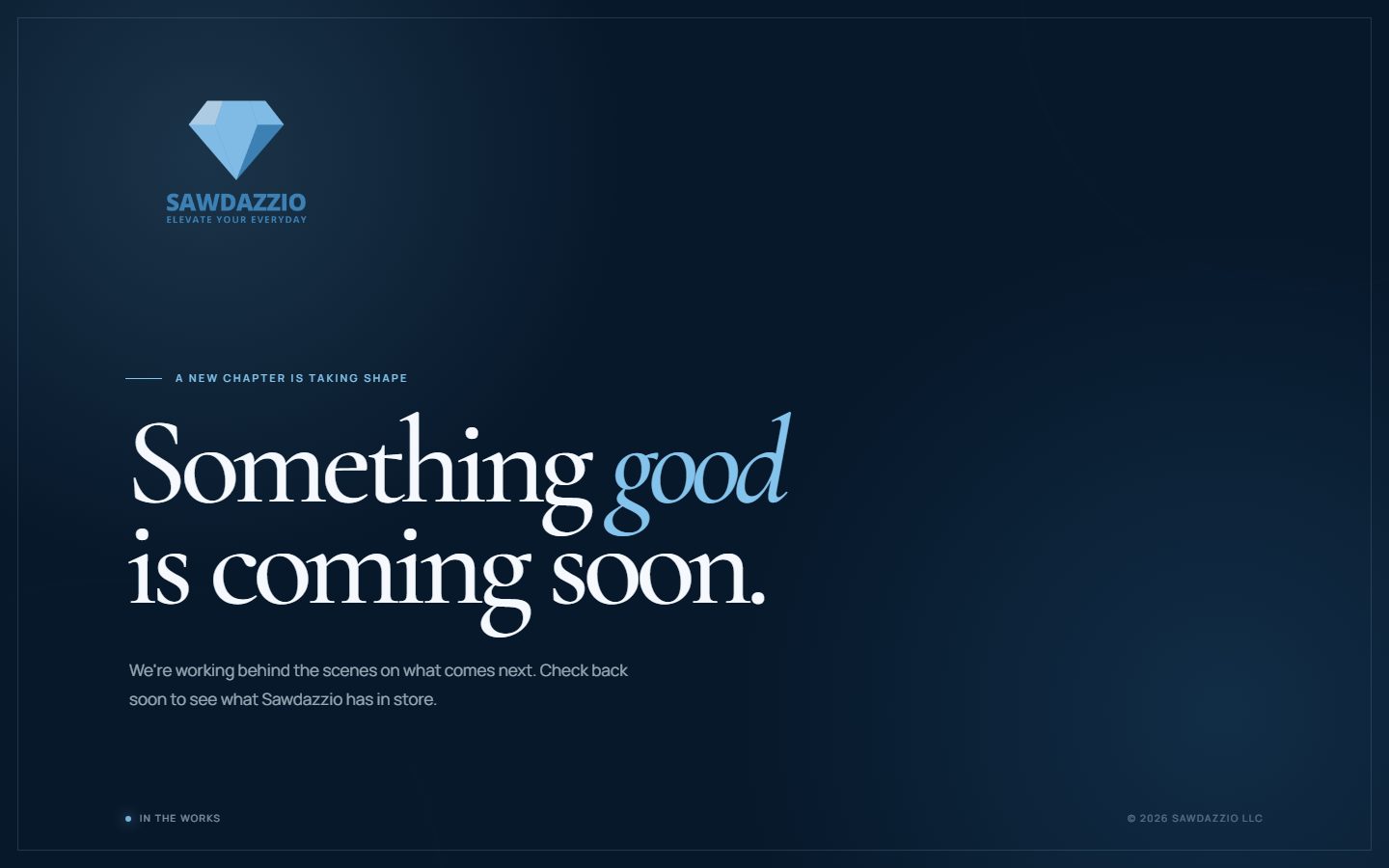 Sawdazzio homepage preview